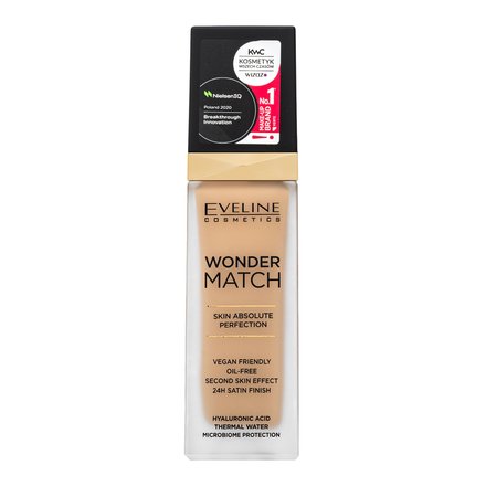 Eveline Wonder Match Skin Absolute Perfection fondotinta lunga tenuta per l' unificazione della pelle e illuminazione 10 Light Vanilla 30 ml