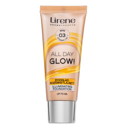 Lirene Brightening Fluid with Vitamin C fondotinta liquido per unificare il tono della pelle 03 Beige 30 ml