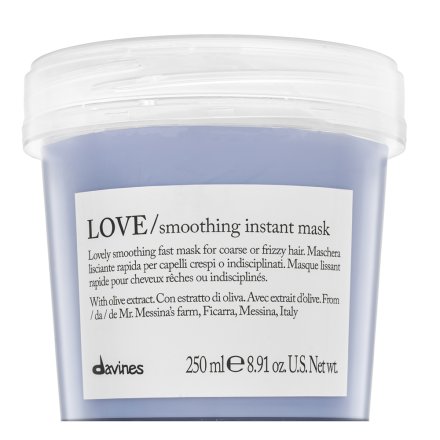 Davines Essential Haircare Love Smoothing Instant Mask maschera per capelli ruvidi e ribelli 250 ml