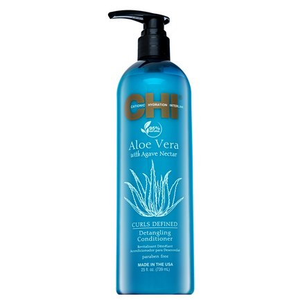 CHI Aloe Vera Curls Defined Detangling Conditioner balsamo levigante per una facile pettinatura dei capelli 739 ml