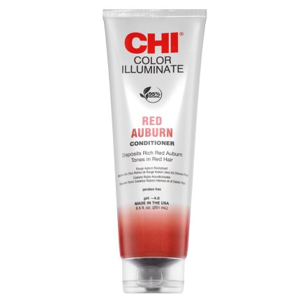 CHI Ionic Color Illuminate Conditioner balsamo colorato per il recupero del colore Red Auburn 251 ml