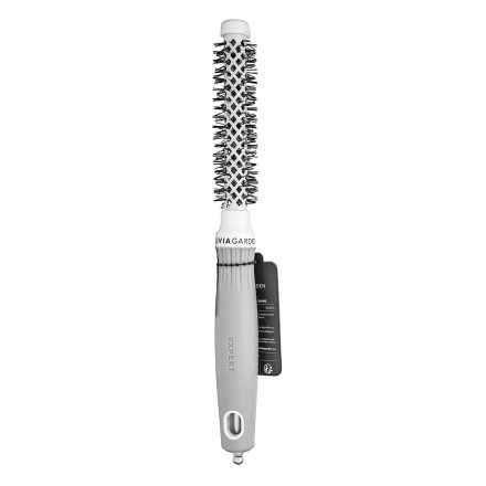 Olivia Garden Expert Blowout Shine Round Brush White & Grey 15 mm spazzola per capelli