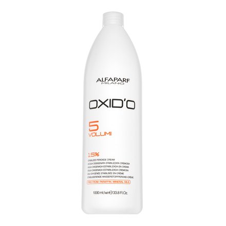 Alfaparf Milano Oxid'o 5 Volumi 1,5% emulsione di sviluppo per tutti i tipi di capelli 1000 ml