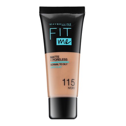 Maybelline Fit Me! Foundation Matte + Poreless fondotinta liquido con un effetto opaco 115 Ivory 30 ml