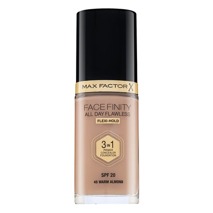 Max Factor Facefinity All Day Flawless Flexi-Hold 3in1 Primer Concealer Foundation SPF20 fondotinta liquido 3in1 45 30 ml