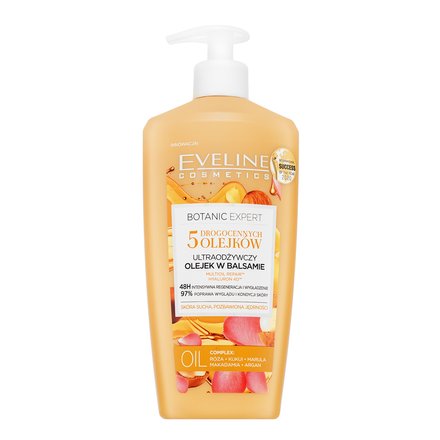 Eveline Botanic Expert balsamo d'olio 5 Oils Ultra-Nourishing Body Oil In Lotion 350 ml
