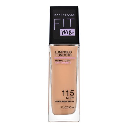 Maybelline Fit Me! Luminous + Smooth Foundation fondotinta liquido per l' unificazione della pelle e illuminazione 115 Ivory 30 ml