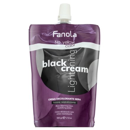 Fanola No Yellow Color Black Lightening Cream crema per schiarire i capelli 500 g