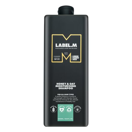 Label.M Honey & Oat Moisturising Shampoo shampoo per l'idratazione dei capelli 1000 ml