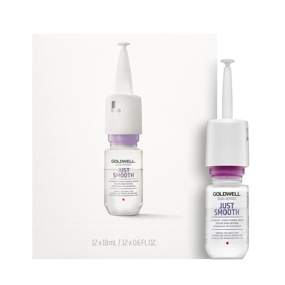 Goldwell Dualsenses Just Smooth Intensive Conditioning Serum siero levigante contro l'effetto crespo 12 x 18 ml