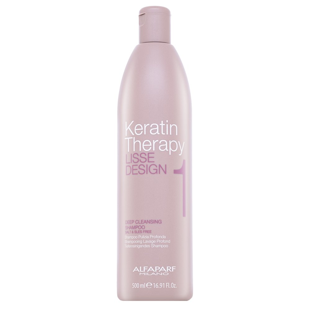 Alfaparf Milano Lisse Design Keratin Therapy Deep Cleansing Shampoo shampoo detergente profondo per tutti i tipi di capelli 500 ml