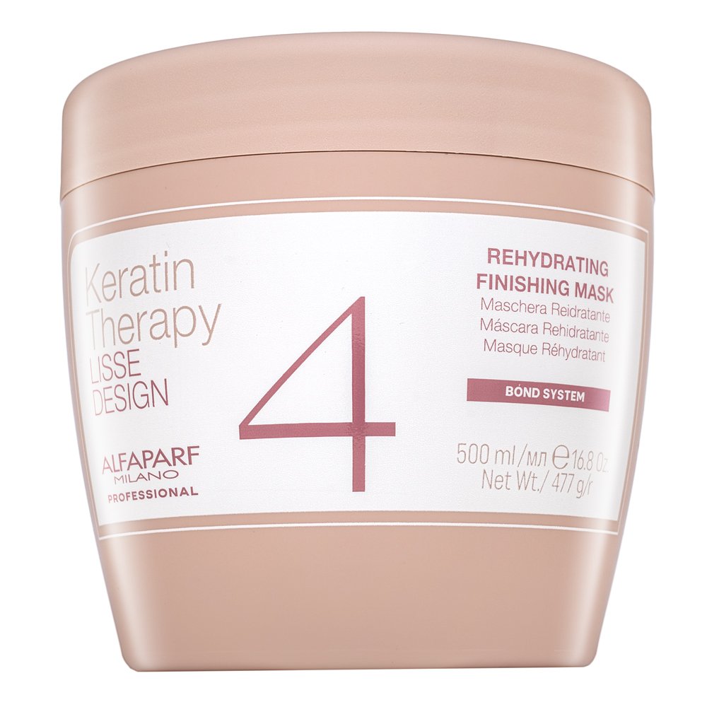 Alfaparf Milano Lisse Design Keratin Therapy Rehydrating Finishing Mask maschera nutriente per capelli secchi e danneggiati 500 ml