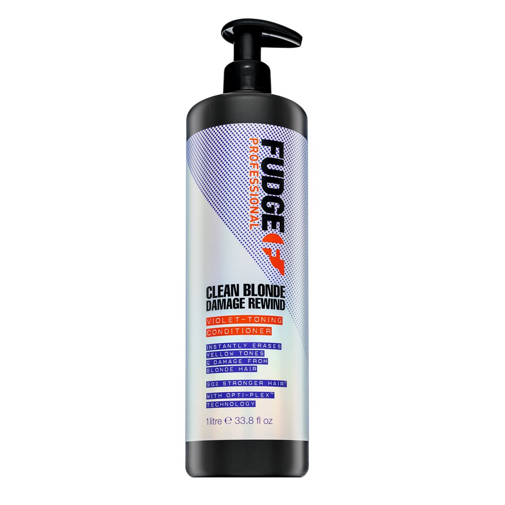 Fudge Professional Clean Blonde Damage Rewind Violet-Toning Conditioner balsamo colorato per capelli biondi 1000 ml