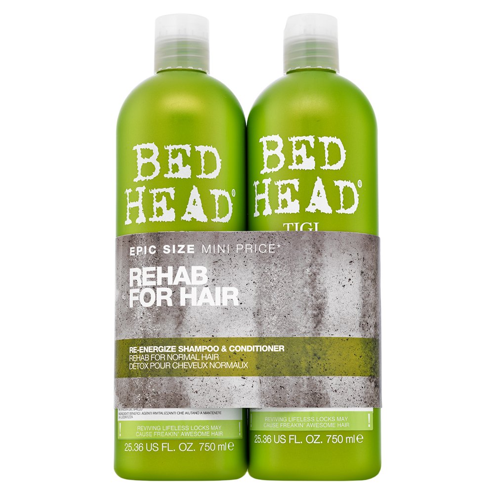 Tigi Bed Head Urban Antidotes Re-Energize Shampoo & Conditioner shampoo e balsamo per tutti i tipi di capelli 750 ml + 750 ml