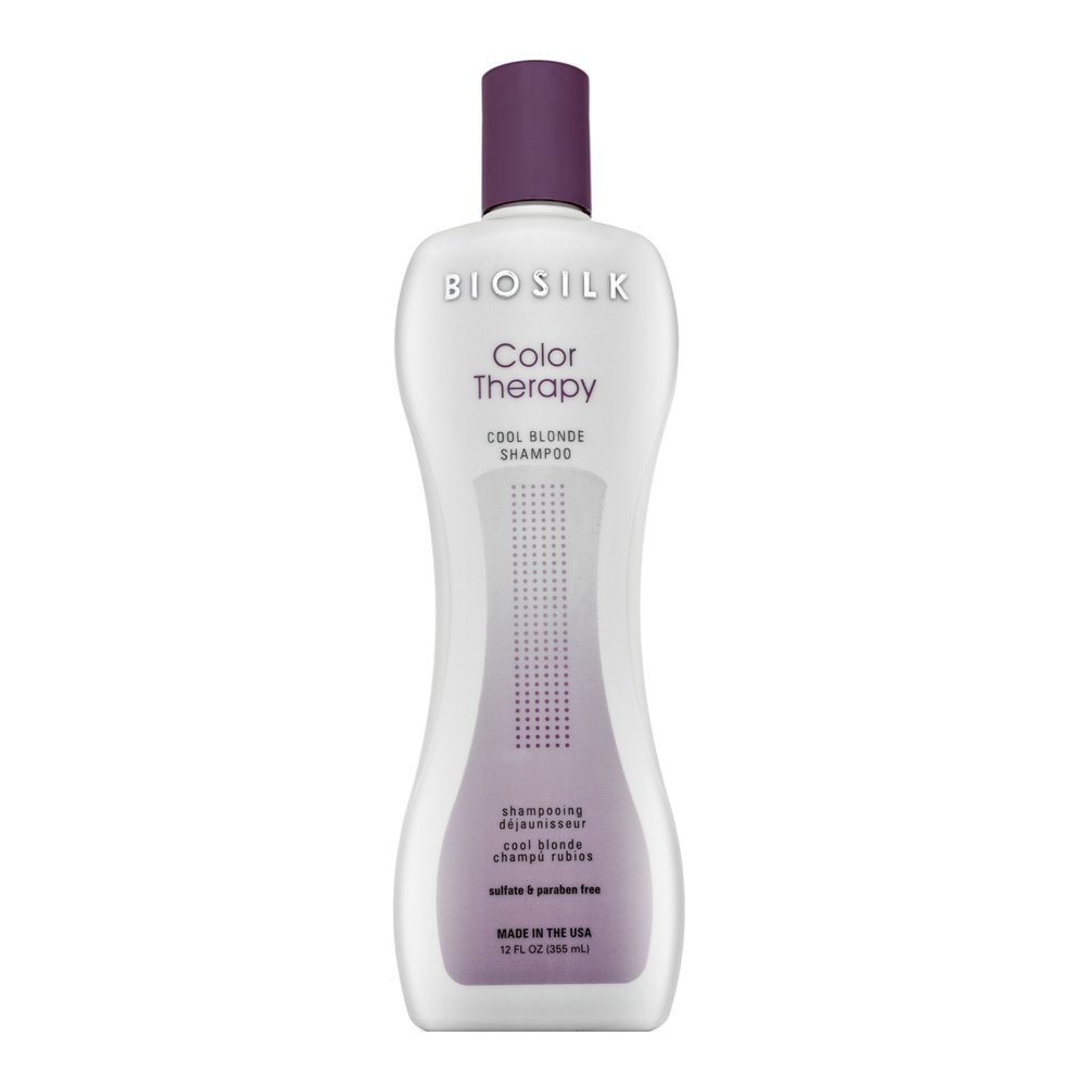BioSilk Color Therapy Cool Blonde Shampoo shampoo rinforzante per capelli biondi 355 ml