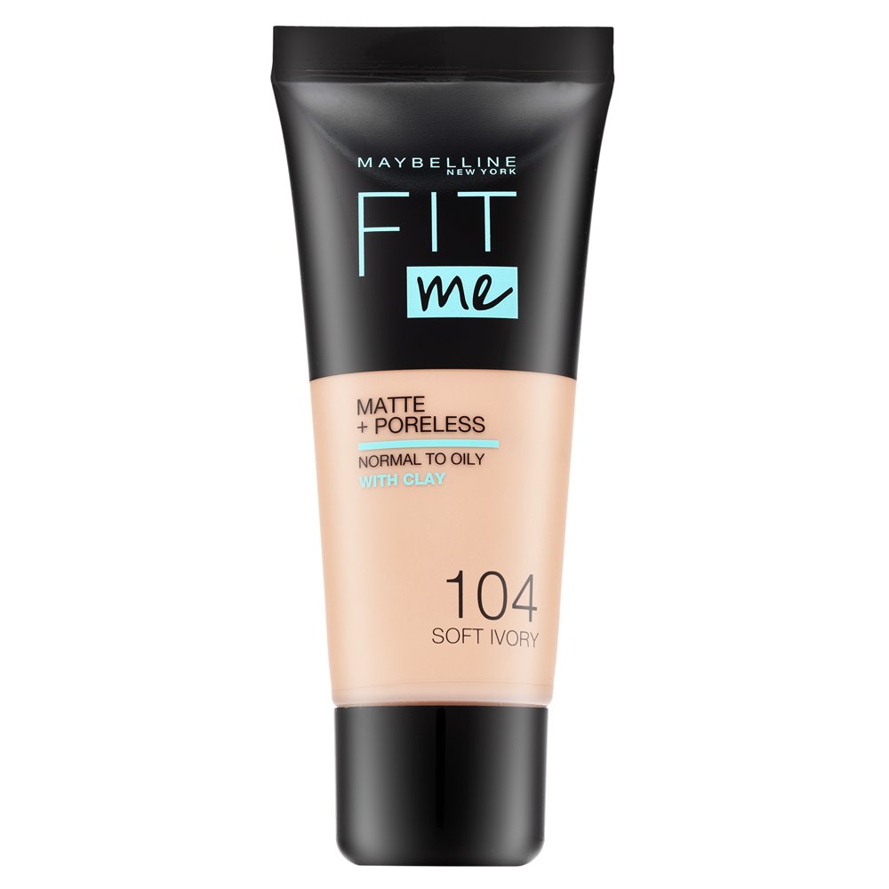 Maybelline Fit Me! Foundation Matte + Poreless fondotinta liquido con un effetto opaco 104 Soft Ivory 30 ml