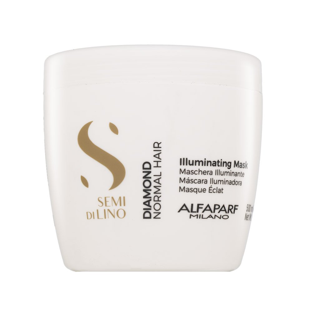 Alfaparf Milano Semi Di Lino Diamond Illuminating Mask maschera nutriente per la lucentezza dei capelli 500 ml