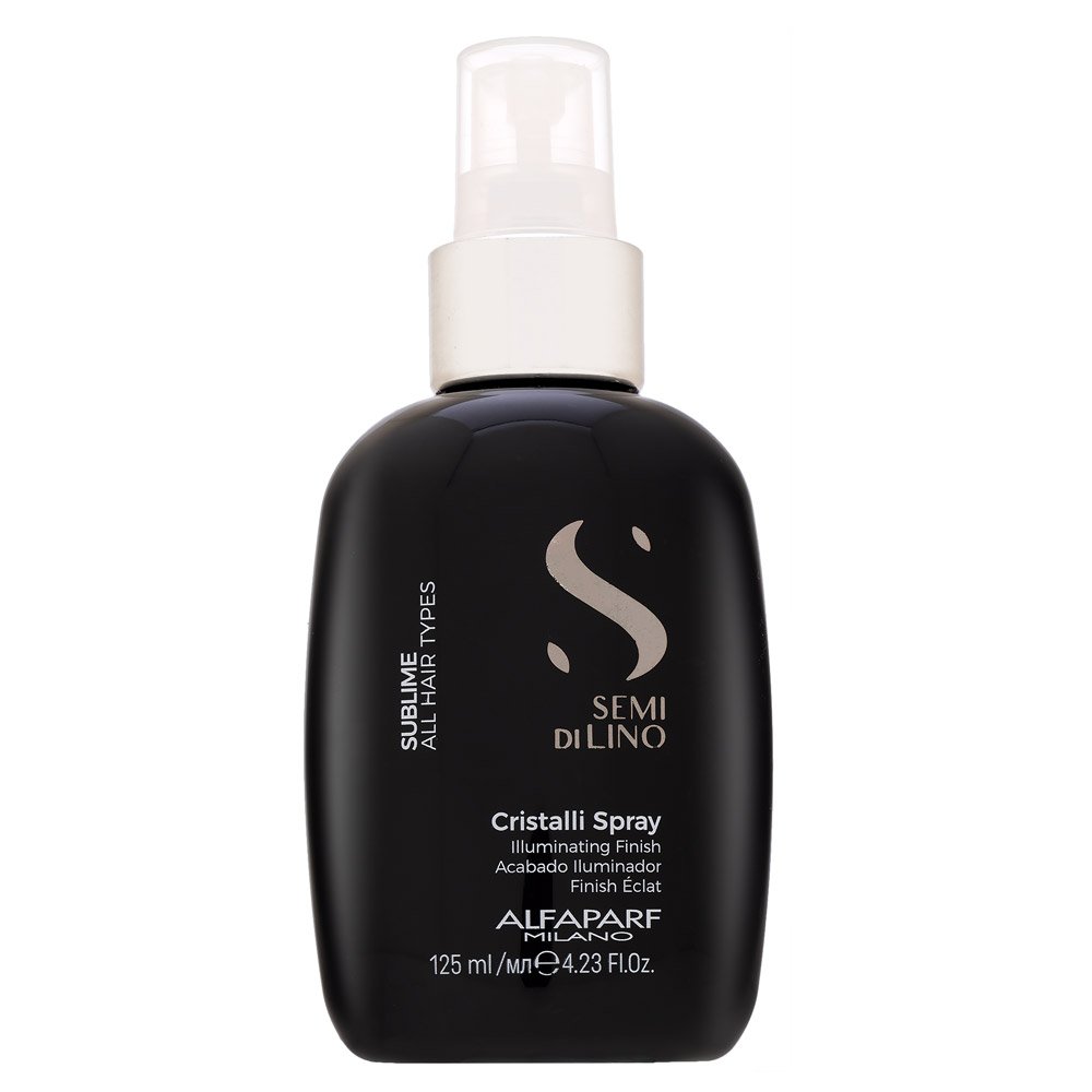 Alfaparf Milano Semi Di Lino Sublime Cristalli Spray cura dei capelli senza risciacquo per la lucentezza dei capelli 125 ml
