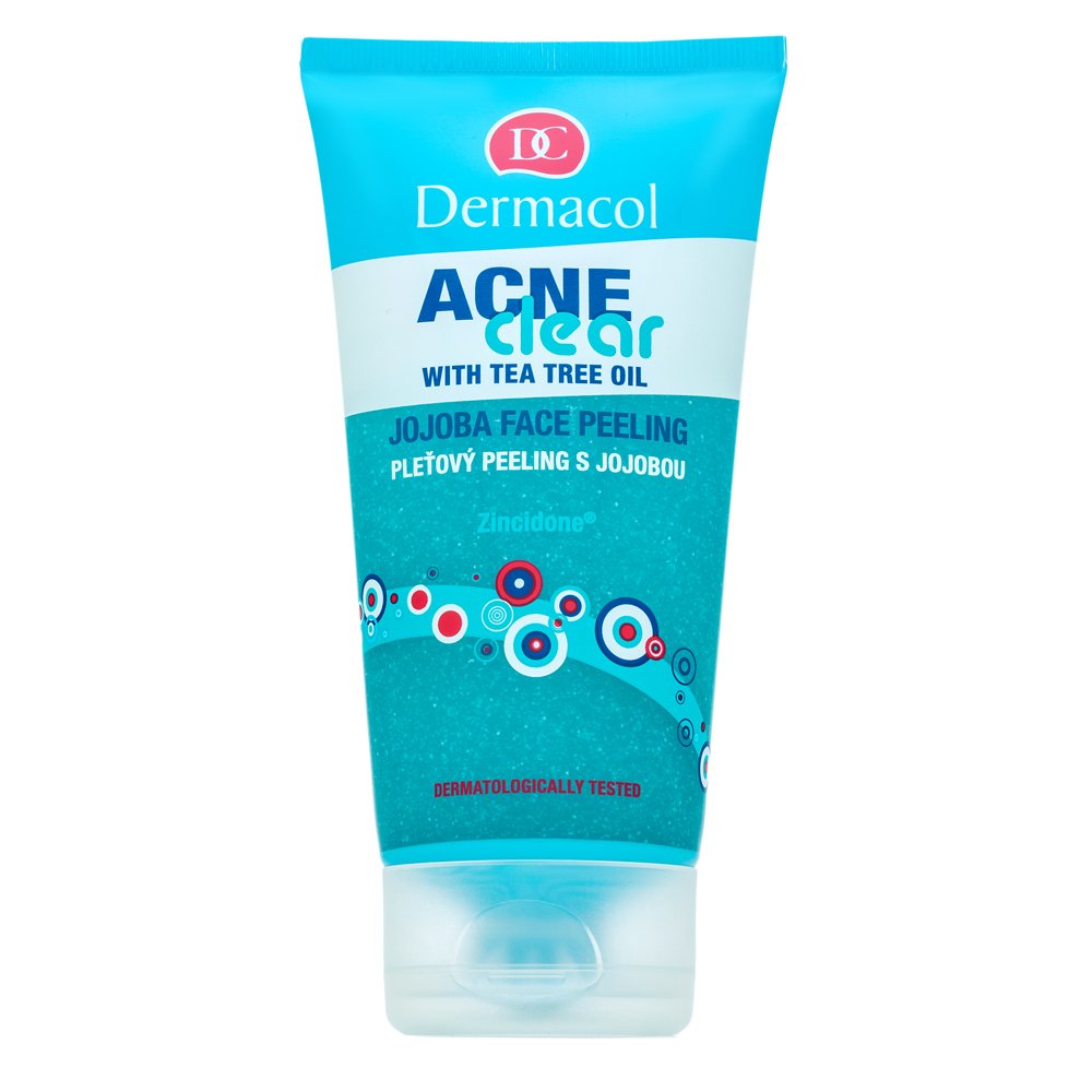 Dermacol ACNEclear gel detergente nutriente Jojoba Face Peeling 150 ml