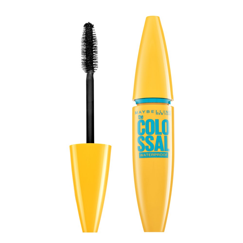 Maybelline Colossal Glam Black Waterproof mascara impermeabile per l'estensione e l'arricciatura delle ciglia 01 Black 10 ml
