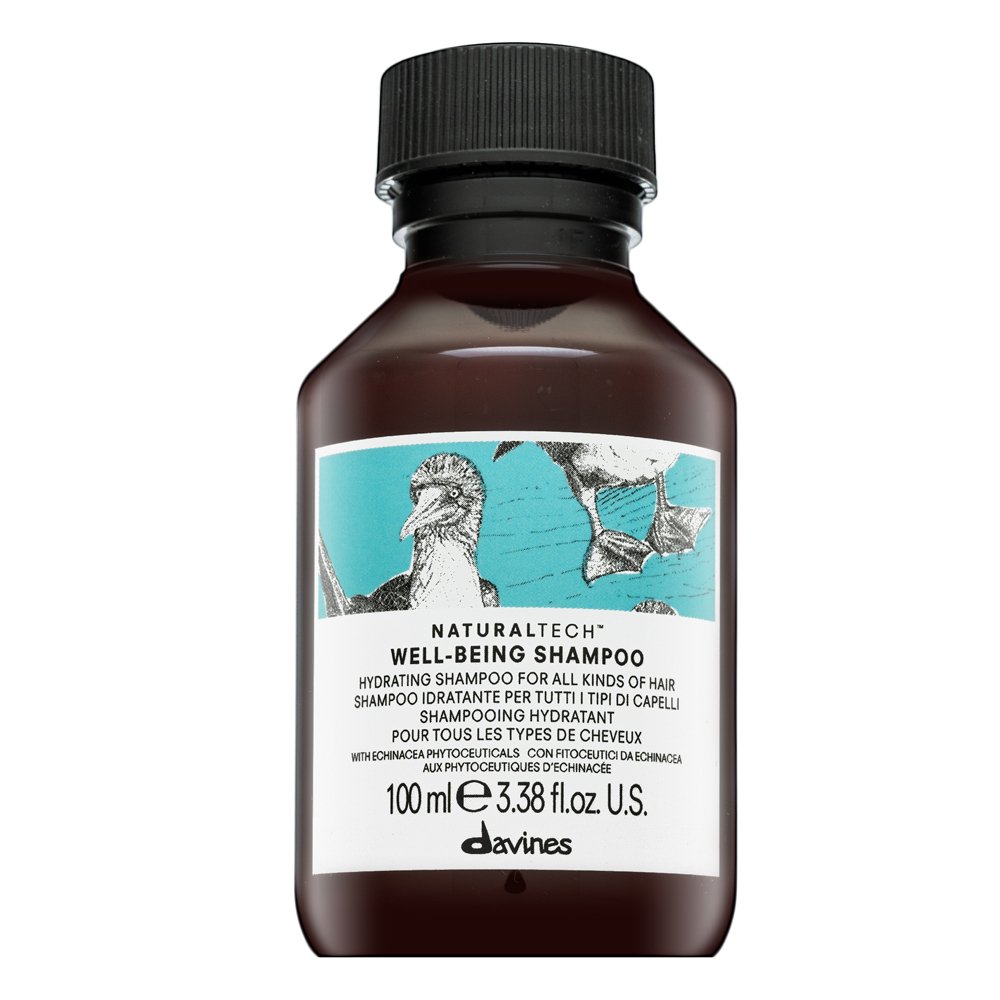 Davines Natural Tech Well-Being Shampoo shampoo nutriente per morbidezza e lucentezza dei capelli 100 ml