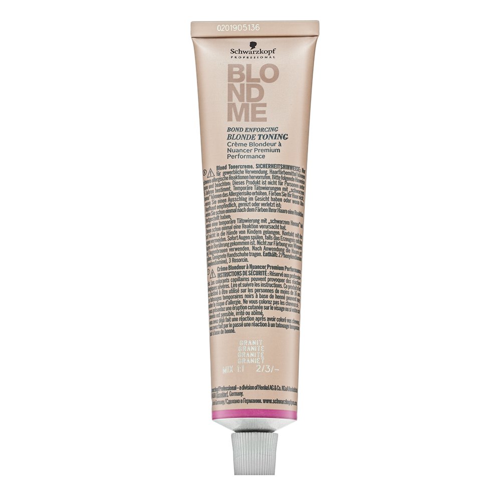 Schwarzkopf Professional BlondMe Bond Enforcing Blonde Toning crema colorante tonificante per tutti i tipi di capelli Granite 60 ml