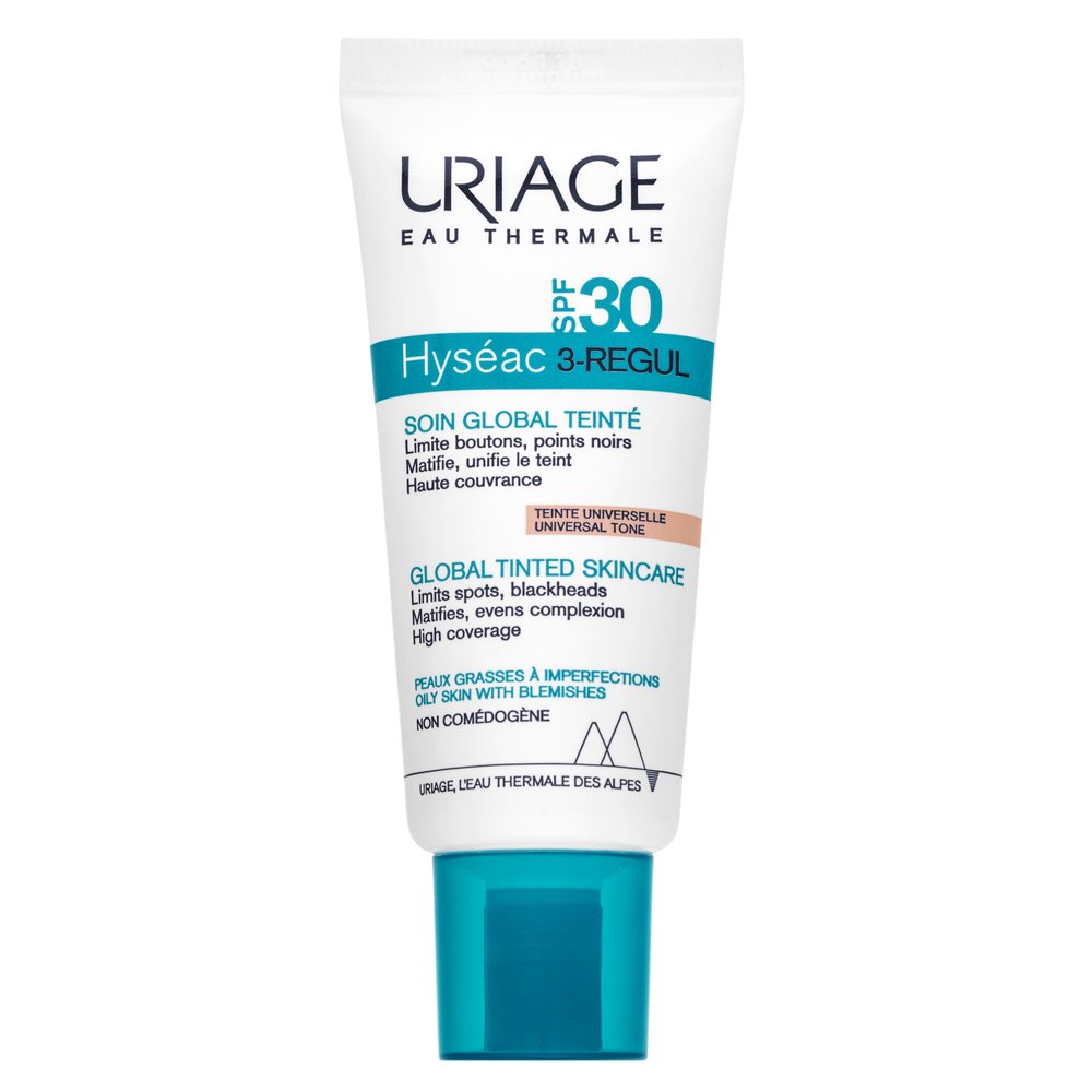 Uriage Hyséac emulsione tonificante e idratante 3-Regul SPF30 Global Tinted Skincare 40 ml