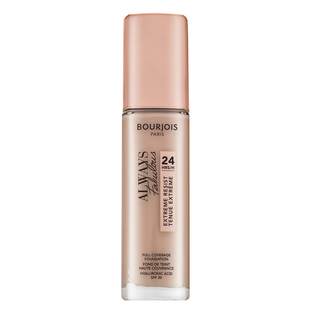 Bourjois Always Fabulous 24HRS Extreme Resist Foundation fondotinta liquido per unificare il tono della pelle 100 Rose Ivory 30 ml