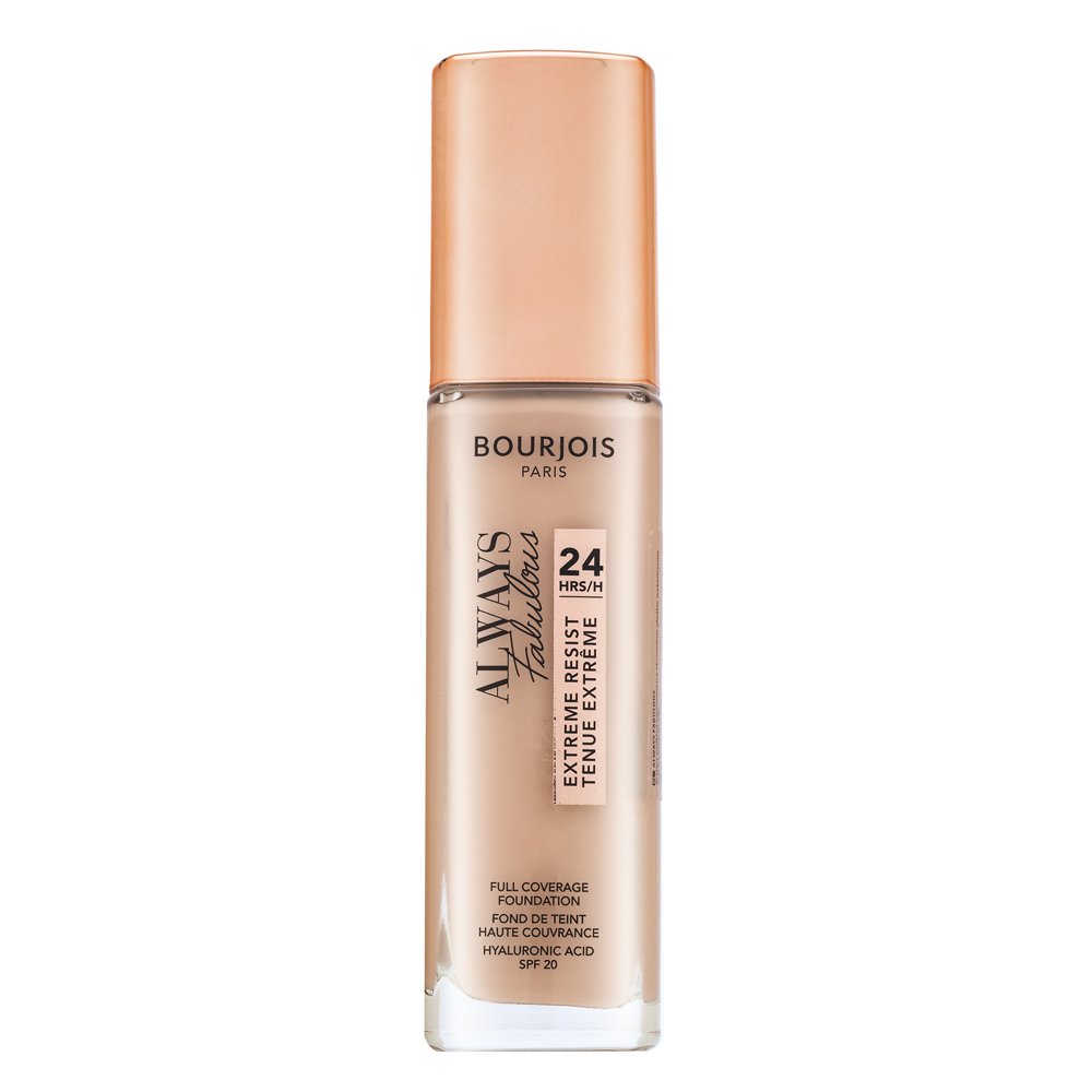 Bourjois Always Fabulous 24HRS Extreme Resist Foundation fondotinta liquido per unificare il tono della pelle 110 Light Vanilla 30 ml