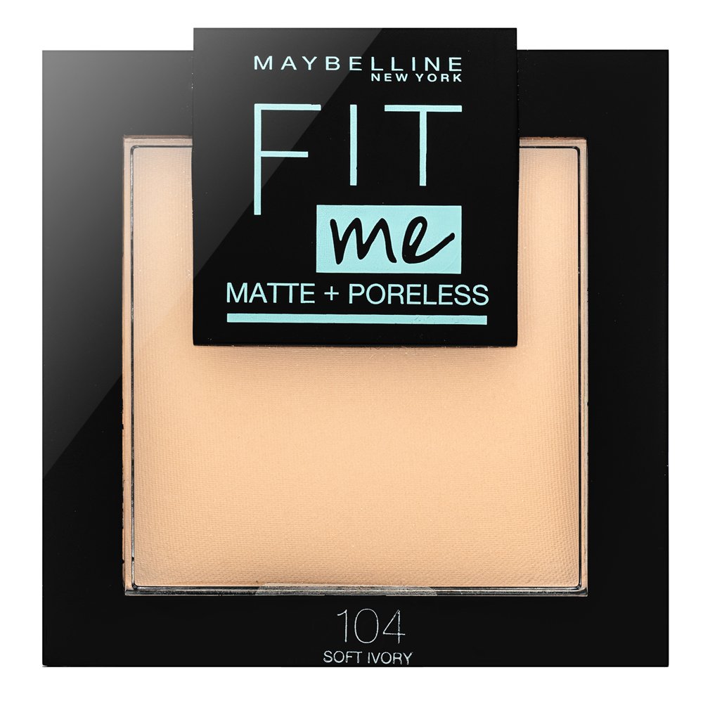 Maybelline Fit Me! Matte + Poreless Powder cipria con un effetto opaco 104 Soft Ivory 9 g