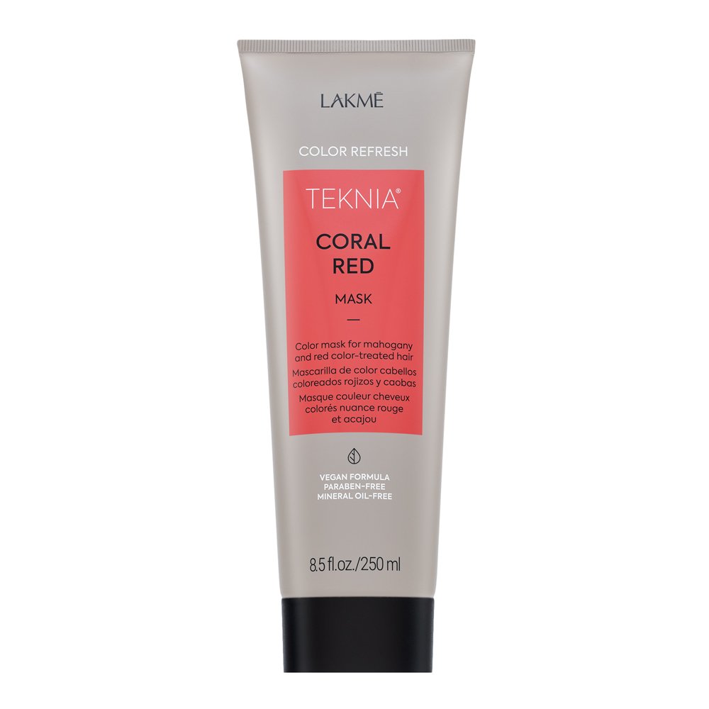 Lakmé Teknia Color Refresh Coral Red Mask maschera nutriente con pigmenti colorati per ravvivare le tonalità rossi 250 ml
