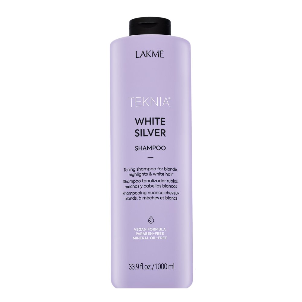 Lakmé Teknia White Silver Shampoo shampoo neutralizzante per capelli biondo platino e grigi 1000 ml