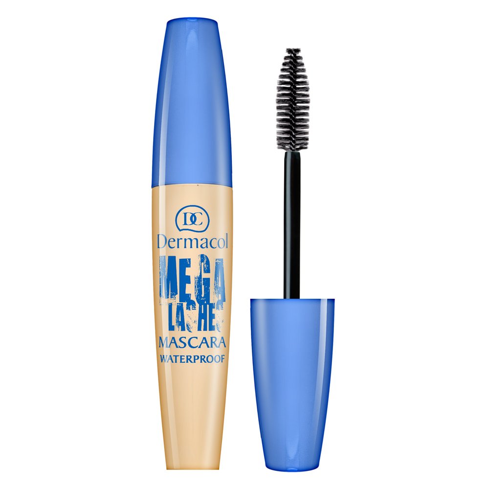 Dermacol Mega Lashes Mascara Waterproof mascara impermeabile per l'estensione delle ciglia e volume Black 12,5 ml