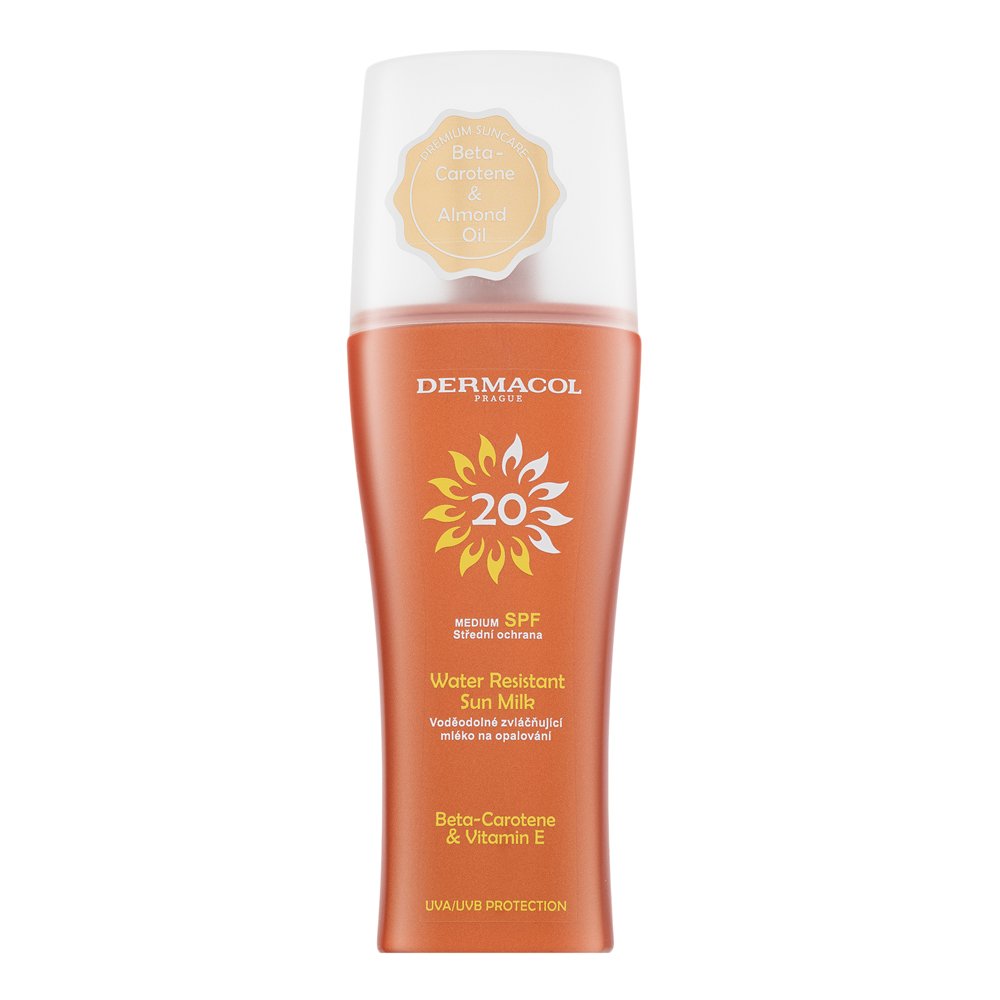 Dermacol Sun crema solare in spray Water Resistant Sun Milk SPF20 Spray 200 ml