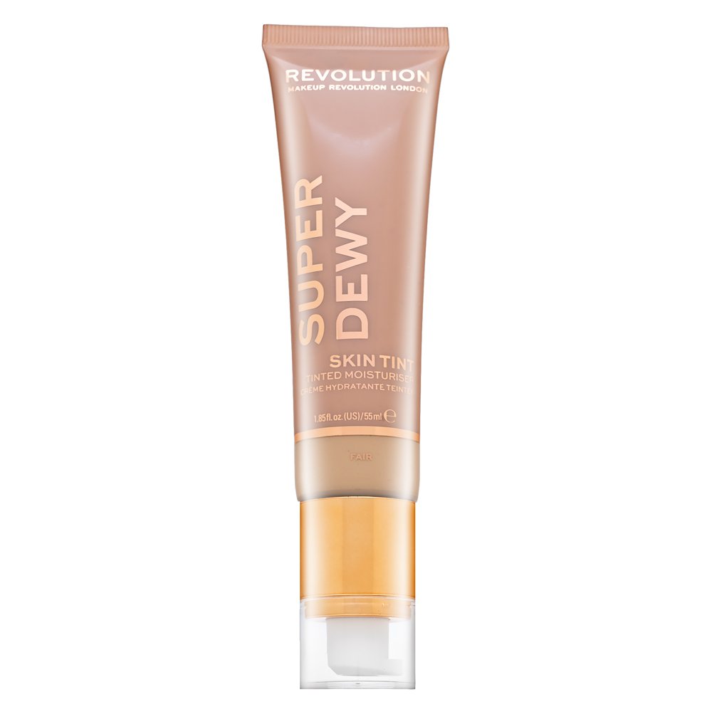 Makeup Revolution Super Dewy Skin Tint Moisturizer emulsione tonificante e idratante Fair 55 ml