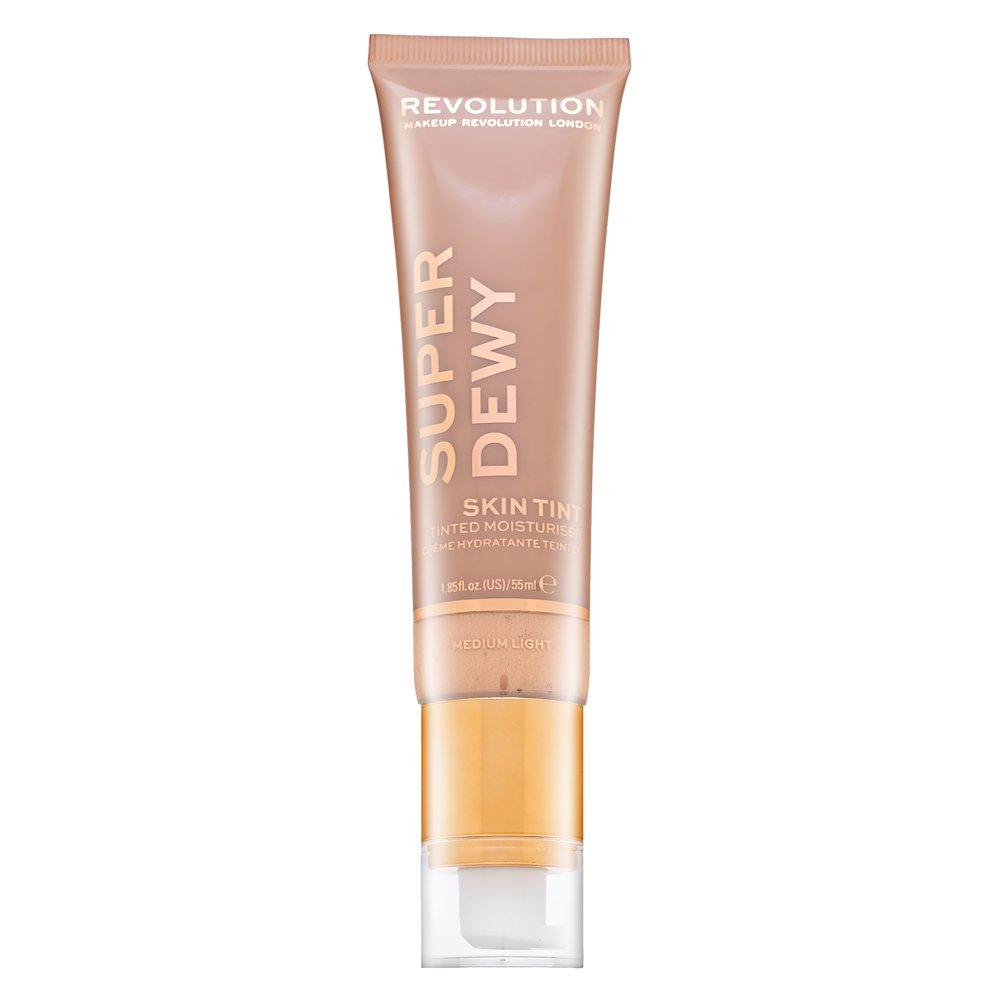Makeup Revolution Super Dewy Skin Tint Moisturizer emulsione tonificante e idratante Medium Light 55 ml