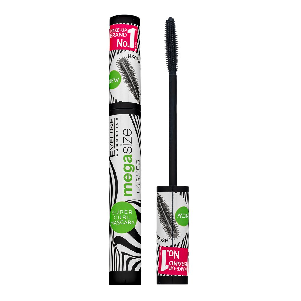 Eveline Mega Size Super Curl Mascara mascara per l'estensione e l'arricciatura delle ciglia 10 ml
