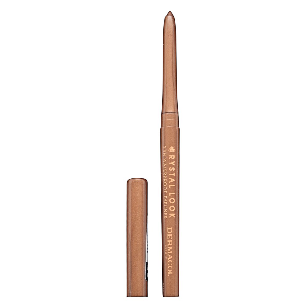 Dermacol Crystal Look 24H Waterproof Eyeliner matita occhi 01 Bronze 3 g