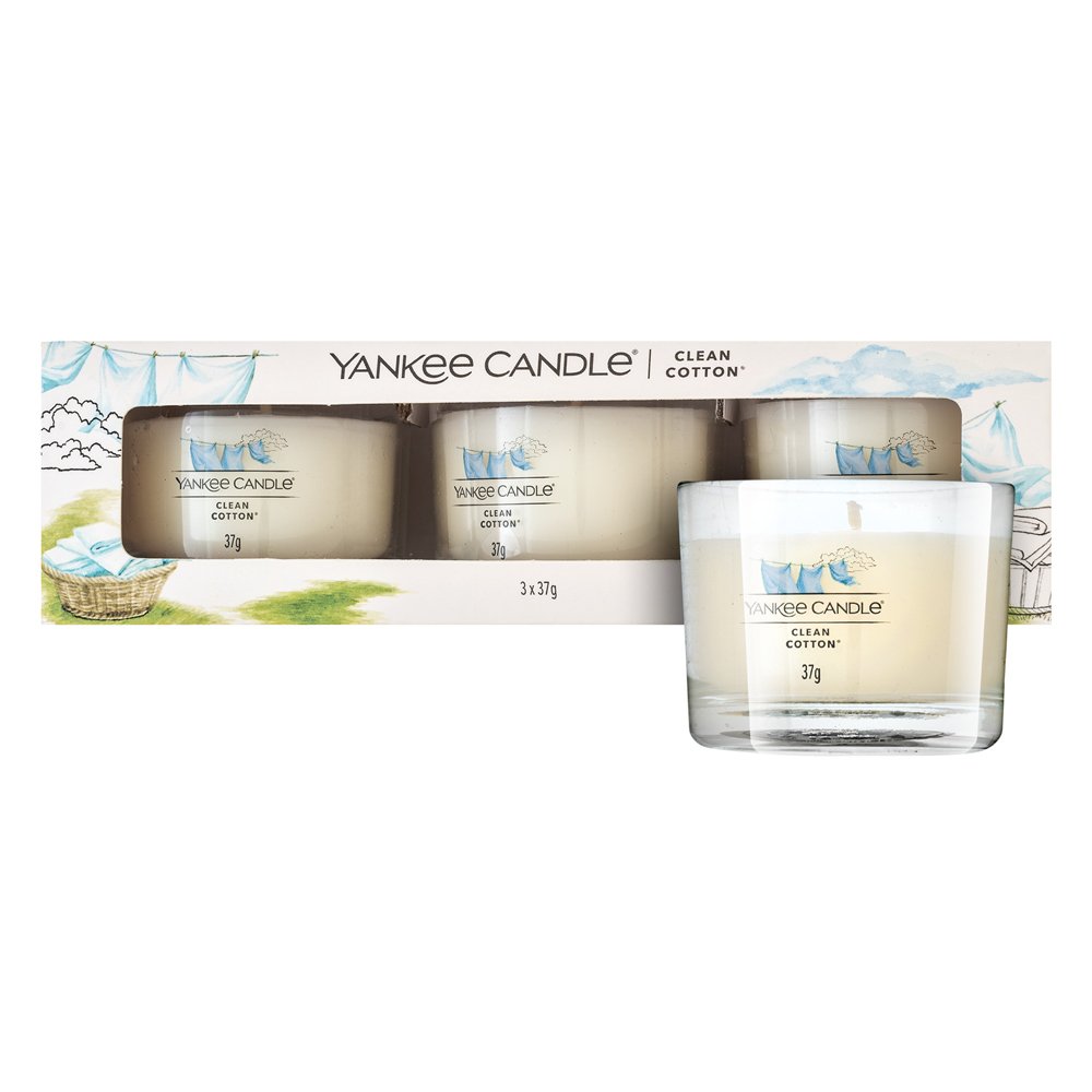 Yankee Candle Clean Cotton 3 x 37 g