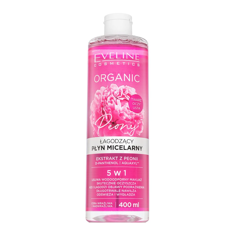 Eveline acqua micellare struccante Organic Peony 400 ml