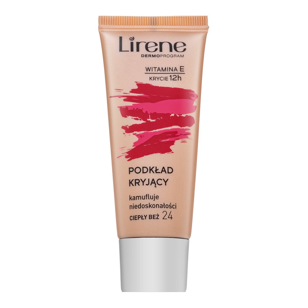 Lirene Vitamin E High-Coverage Liquid Foundation fondotinta liquido contro le imperfezioni della pelle 24 Beige 30 ml