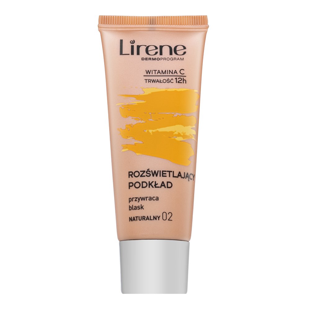 Lirene Brightening Fluid with Vitamin C fondotinta liquido per unificare il tono della pelle 02 Natural 30 ml