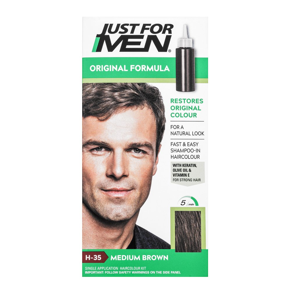 Just For Men Shampoo-in Haircolour shampoo colorante per uomini H35 Medium Brown 66 ml
