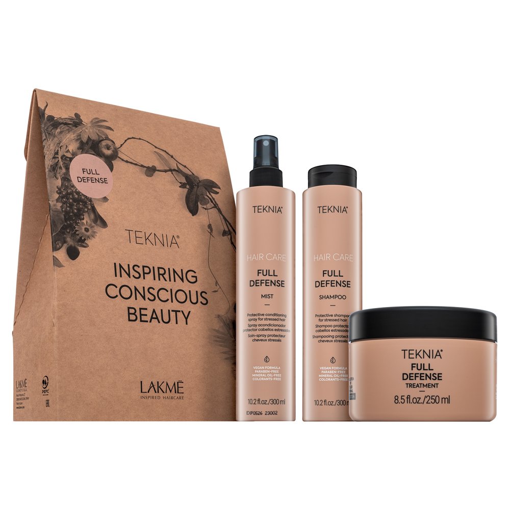 Lakmé Teknia Full Defense Pack set Per la protezione e la lucentezza dei capelli 300 ml + 300 ml + 250 ml