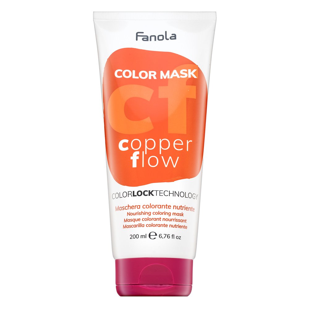 Fanola Color Mask maschera nutriente con pigmenti colorati per il recupero del colore Copper Flow 200 ml