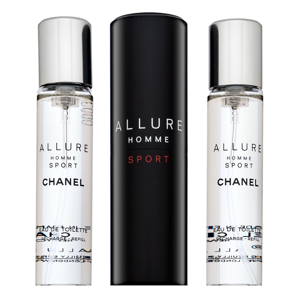 Chanel Allure Homme Sport - Refillable Eau de Toilette da uomo 3 x 20 ml