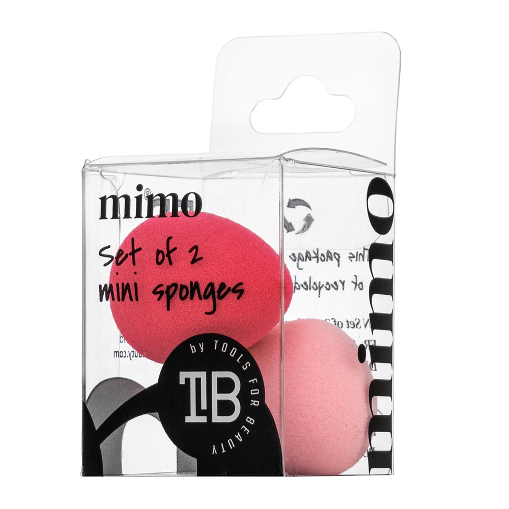 MIMO Set of 2 Mini Sponges spugnetta per fondotinta - impostare Pink