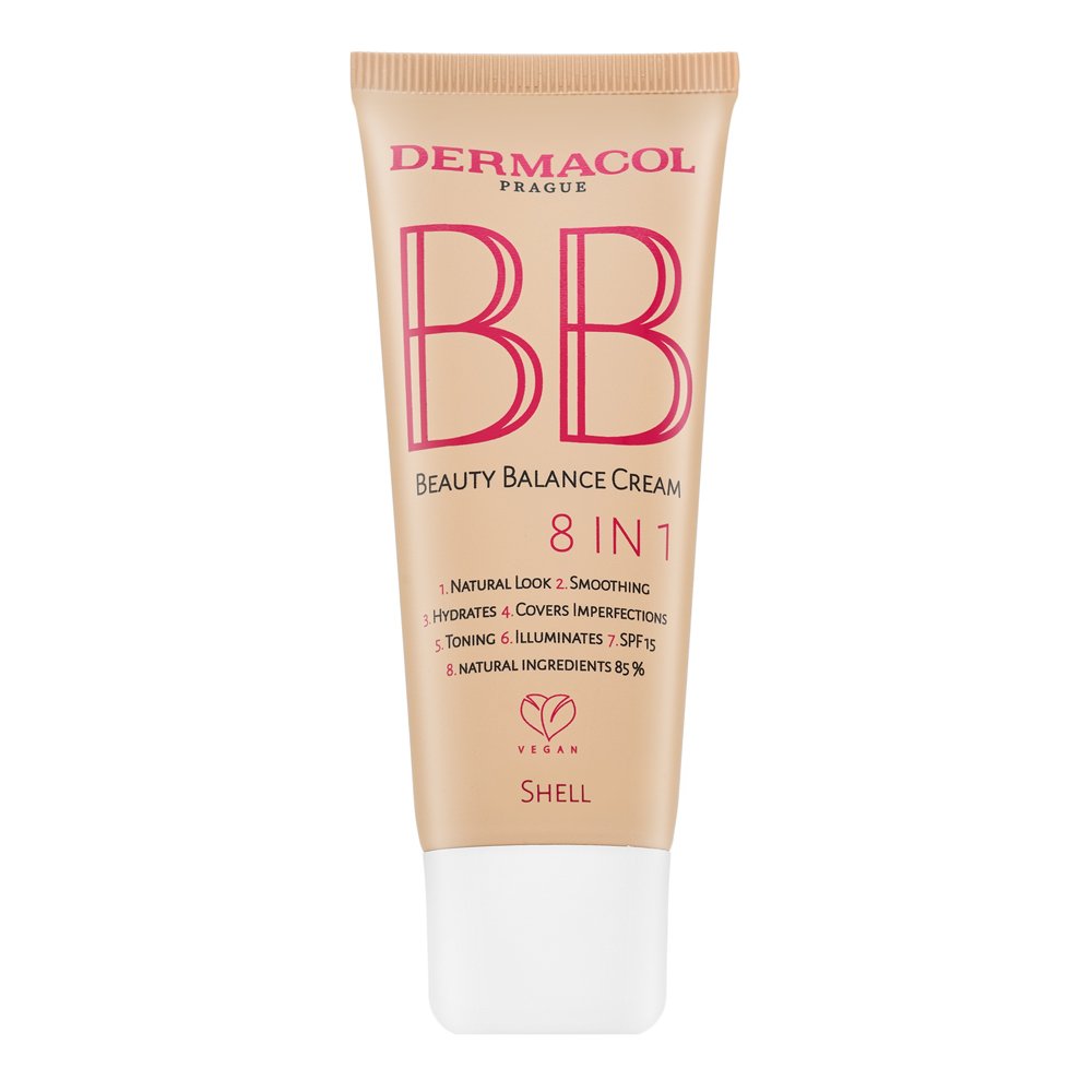 Dermacol BB Beauty Balance Cream 8in1 crema BB per l' unificazione della pelle e illuminazione Shell 30 ml