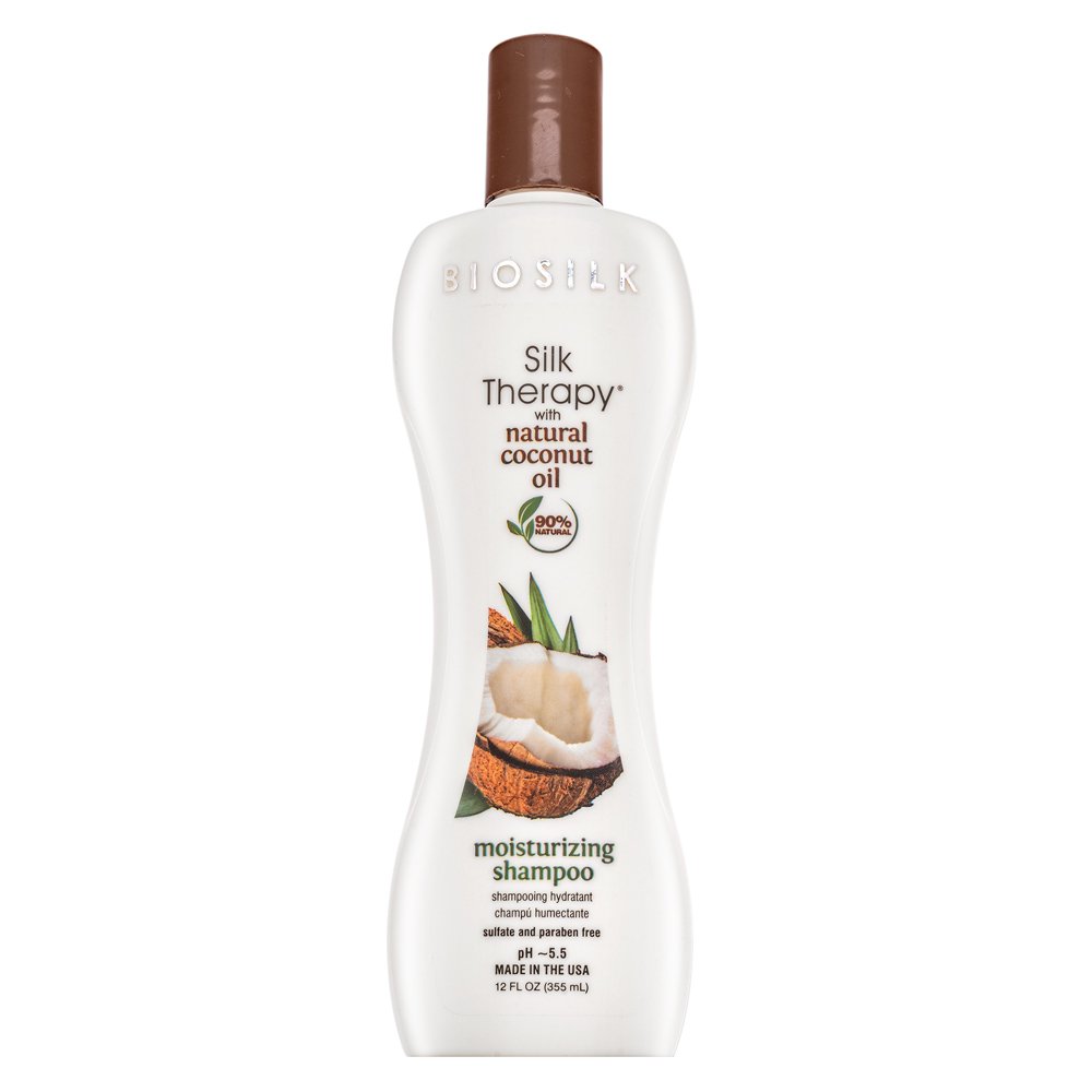 BioSilk Silk Therapy Organic Coconut Oil Moisturizing Shampoo shampoo nutriente con effetto idratante 355 ml