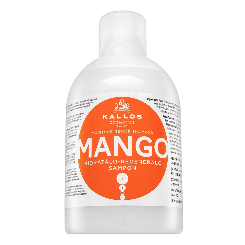 Kallos Mango Moisture Repair Shampoo shampoo nutriente per capelli secchi e danneggiati 1000 ml